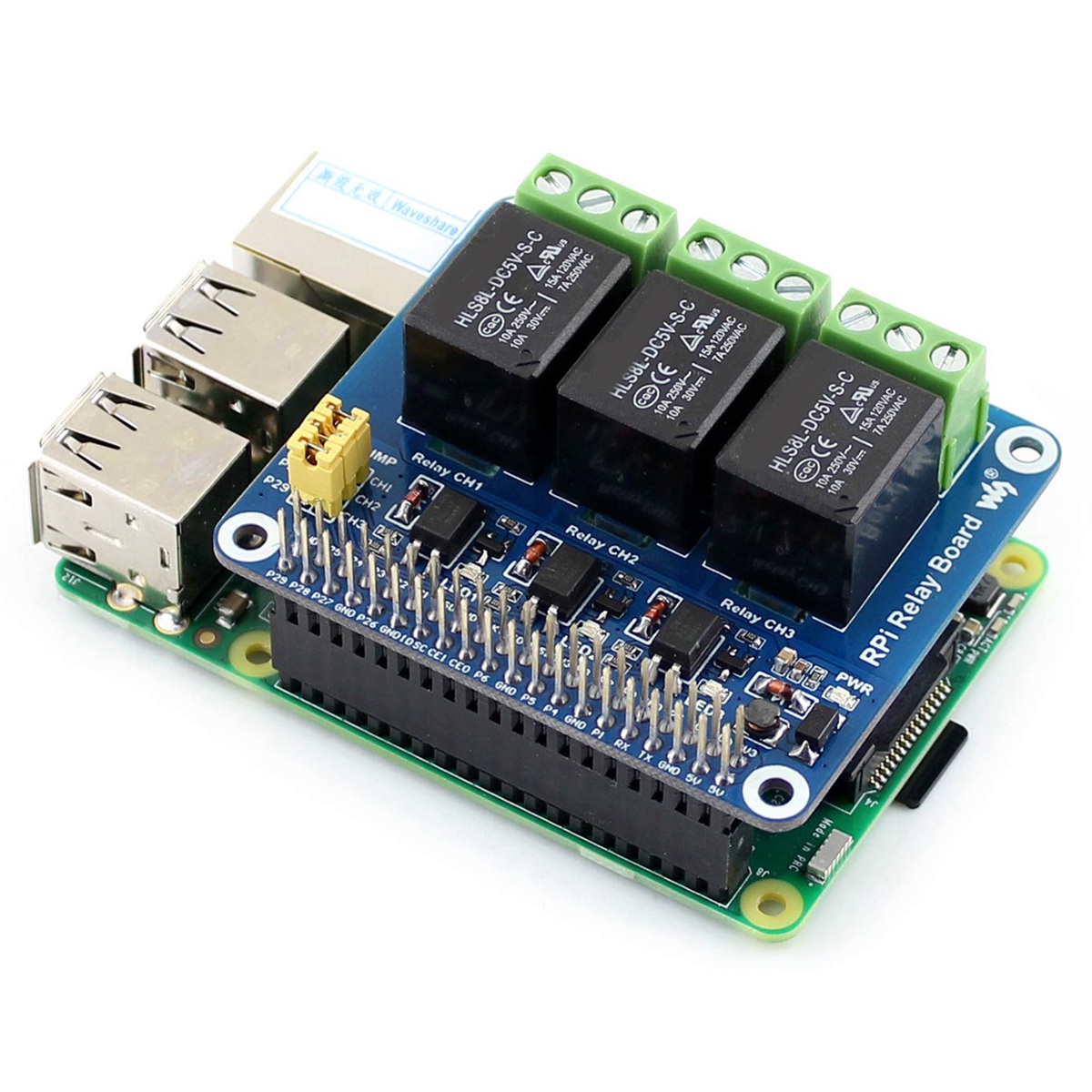 Pi Zero W Board - Модуль расширения Waveshare 5V с 3-канальным